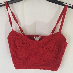 Red crop top!